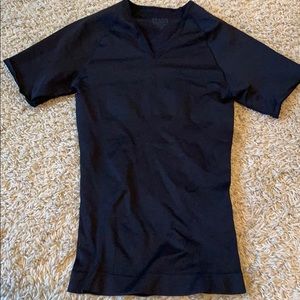 Spanx short sleeve top size large black